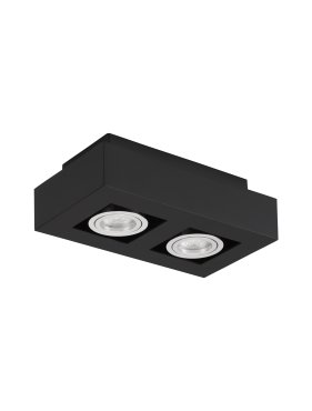 Nova Luce Robin - Aufbaustrahler - 25 x 14,5 x 8,6 cm - schwarz
