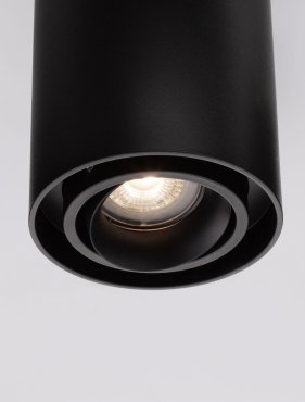 Nova Luce Ulty - Aufbaustrahler - Ø 9,6 x 12,5 cm - schwarz
