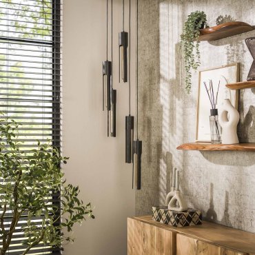 Vico Tube - Pendelleuchte - 180 cm - schwarz
