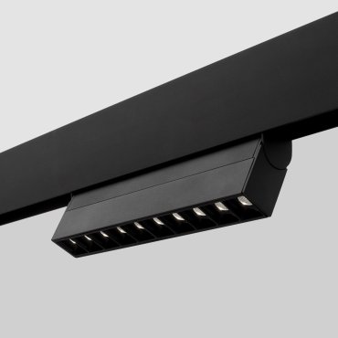 Nova Luce Este - Leuchte für Magnetprofilsystem - 27,4 x 3,4 x 11,6 cm - 15W LED inkl. - schwarz - Lichtfarbe weiß