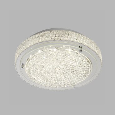 Searchlight Flush - Deckenleuchte - Ø 30 x 8,5 cm - 12W dimmbare LED inkl. - transparent