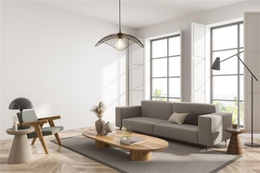 Searchlight Parachute - Pendelleuchte - Ø 53 x 150 cm - schwarz