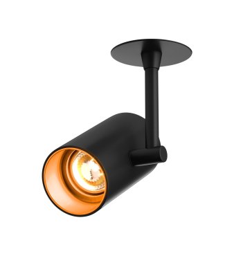 Zuma Line Tori SL 1 Next - Strahler mit Auf- und Einbaurosette - 13 x 8 x 21,4 cm - schwarz und orange-gold