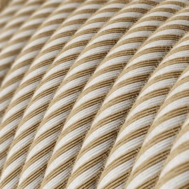 Creative Cables - Textilkabel - pro 100 cm - Jute und Baumwolle