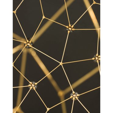Nova Luce Sole - Hängeleuchte - Ø 40 x 250 cm - 21,6W LED inkl. - gold