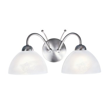 Searchlight Milanese - Wandleuchte - 40 x 19 cm - satiniert silber