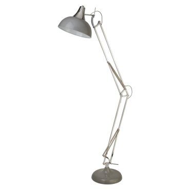 Searchlight Goliath - Stehlampe - 30 x 170 cm - Chrom und Grau