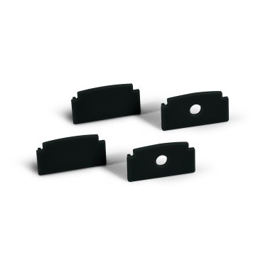 ONE Light Black Profiles - Einbauprofil - 6,2 x 1,5 cm - 200 cm Länge - schwarz