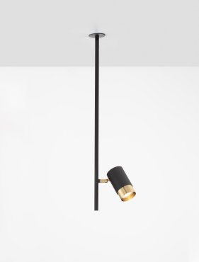 Nova Luce Pongo - Einbaustrahler - Ø 5,9 x 64,3 cm - Ø 39 mm Einbaumaß - schwarz und gold