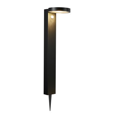 Nordlux Rica Round Solar - Gartenpfosten auf Erdspieß mit Solarantrieb - Ø 15 x 60 cm - 5W LED inkl. - IP44 - schwarz