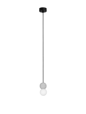 Nova Luce Zero - Hängelampe - Ø 8 x 115 cm - grau