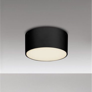 Nova Luce Judi - Deckenleuchte - Ø 12 x 6 cm - 10W LED inkl. - IP65 - schwarz