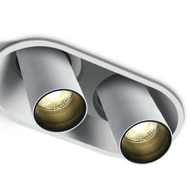 ONE Light Recessed COB Cylinders - Aufbaustrahler 2L - 16,8 x 9 x 9 cm - 2 x 7W dimmbare LED inkl. - weiß