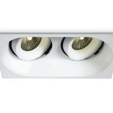 ONE Light COB Outdoor/Badezimmer - Einbaustrahler - 168 x 90 mm, 160 x 83 mm Einbaumaß - 7W dimmbare LED inkl. - IP54 - weiß