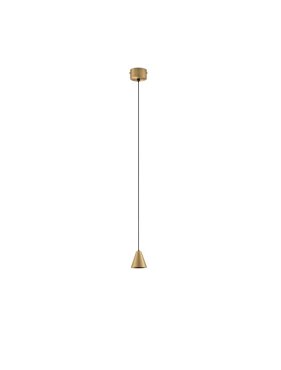 Nova Luce Irmos - Hängelampe - Ø 6 x 191 cm - 5W LED inkl. - matt gold
