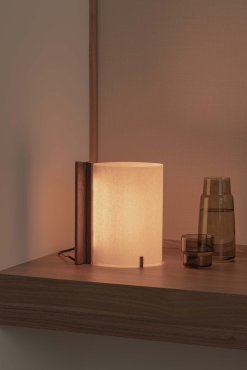 Faro Cata - Tischleuchte - 22,2 x 25 x 13,5 cm - 2W LED incl. - Walnuss