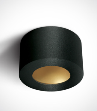 ONE Light - Black Cylinder LED - Deckenleuchte - 8W nicht dimmbare LED inkl - Ø 10,7 x 6,4 cm - schwarz