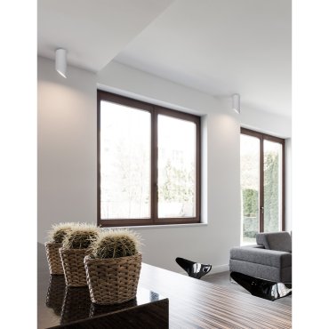 Nova Luce Oslo - Aufbaustrahler - Ø 6 x 15 cm - weiß