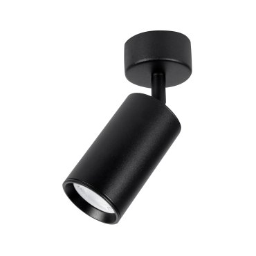 Nova Luce Wan - Aufbaustrahler - Ø 5,6 x 15 cm - schwarz