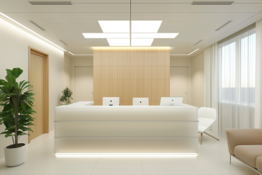 Century Italia P-Quadro Backlight - deckenleuchte - 119,5 x 29,5 x 2,4 cm - 40W LED inkl. - IP43 - weiß