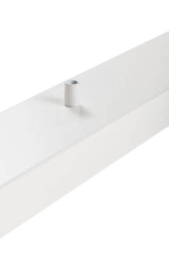 Perluci - Deckenplatte für 2 Lichtpunkte - 140 x 9 x 2,5 cm - weiß