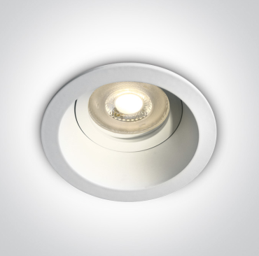 ONE Light - Dark Light Range - Einbaustrahler - Ø 85 mm, Ø 68 mm Einbaugröße - weiß