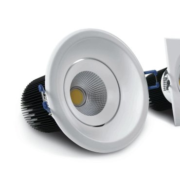 ONE Light 12W COB Dark Light - Einbaustrahler - Ø 105 mm, Ø 90 mm Einbaumaß - 12W dimmbare LED inkl. - weiß