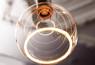Segula LED-Lampe - Floating Line - Ø 20 x 23 cm - E27 - 6W dimmbar - 1900K - transparent