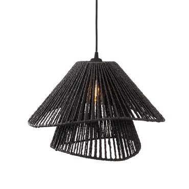 Maxlight Amalfi II - Pendelleuchte - Ø 45 x 165 cm - schwarz