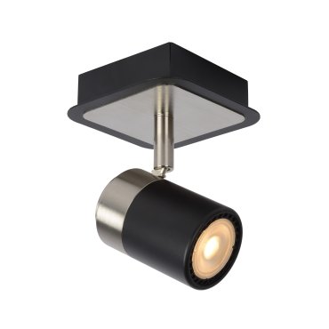 Lucide Lennert - Aufbaustrahler 1L - 11,6 x 10 x 12,5 cm - 5W dimmbare LED inkl - schwarz
