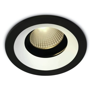 ONE Light Interchangeing Rings - Einbauspot - Ø 108 mm, Ø 90 mm Einbaugröße - 12W LED inkl. - schwarz