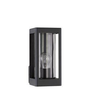 Nova Luce Figo - Außenwandleuchte - 11 x 24,5 x 15 cm - IP54 - dunkel anthrazit