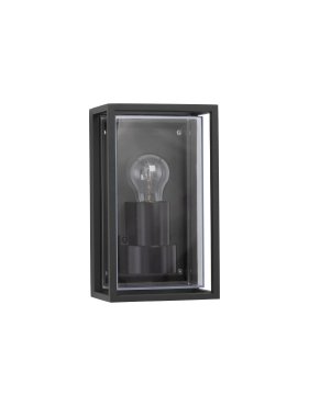 Nova Luce Regina - Außenwandleuchte - 13,8 x 23,8 x 10 cm - IP65 - dunkel anthrazit