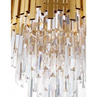 Nova Luce Grane - Pendelleuchte - Ø 55 x 120 cm - gold