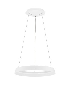 Nova Luce Ormi - Hängelampe - Ø 45 x 150 cm - 38W dimmbar LED inkl. - Sand Weiß