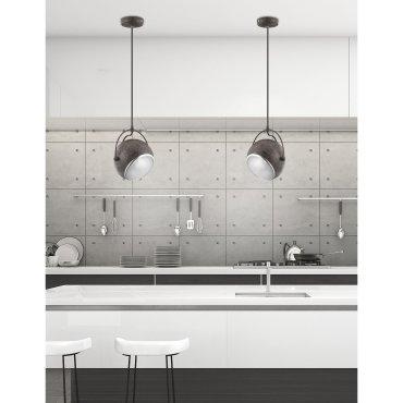 Nova Luce Degli - Hängeleuchte - Ø 18 x 250 cm - Metall rostig
