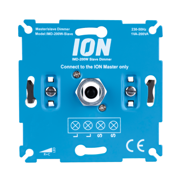 Ion Industries Master- und Slave-Dimmer-Set - Mehrplatz-Dimmer-Set - 0,3-200W - mit Klemmschrauben