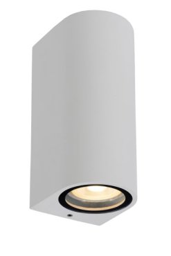Lucide Zaro Round - Außenwandleuchte - 7,8 x 6,8 x 16 cm - IP44 - weiß
