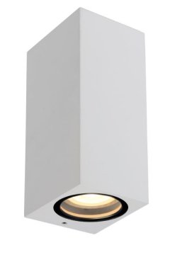 Lucide Zaro - Außenwandleuchte - 7,8 x 6,8 x 16 cm - IP44 - weiß