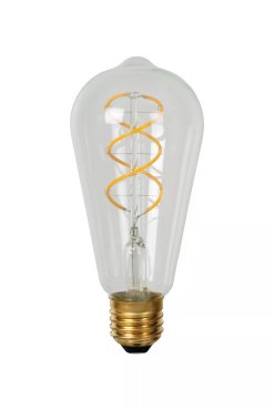Lucide LED Glühbirne - Ø 6,4 x 14,6 cm - E27 - 4,9W dimmbar - 2700K - transparent