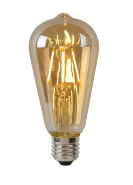 Lucide LED-Glühbirne - Ø 6,4 x 14,6 cm - E27 - 5W dimmbar - 2700K - amber
