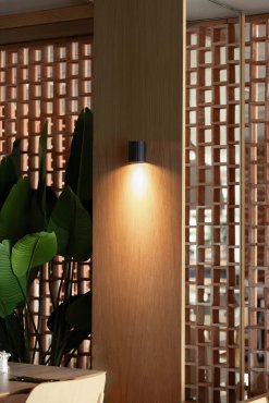 Faro Sole - Wandleuchte - 8 x 10 x 6,5 cm - schwarz