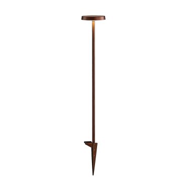 VK Lighting Mush - Gartenpfosten auf Erdspieß - Ø 15 x 80,8 cm - 8W LED inkl. - IP65 - Rustbraun