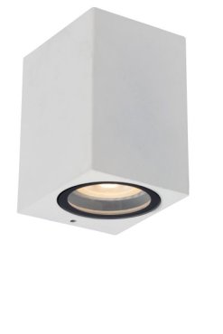 Lucide Zaro - Außenwandleuchte - 7,8 x 6,8 x 10 cm - IP44 - weiß