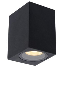 Lucide Zaro - Außenwandleuchte - 7,8 x 6,8 x 10 cm - IP44 - schwarz