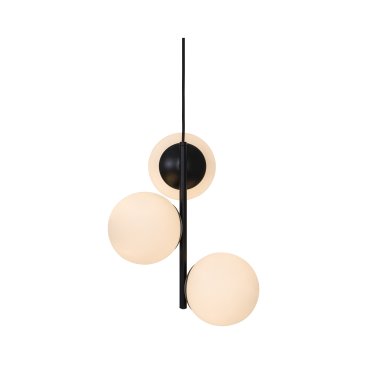 Nordlux Lilly - Pendelleuchte - Ø 32 x 36,5 cm - schwarz und opalweiß