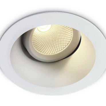 ONE Light COB Dark Light - Einbaustrahler - Ø 95 mm, Ø 80 mm Einbaugröße - 7W LED inkl. - weiß - extra warmweiße Lichtfarbe
