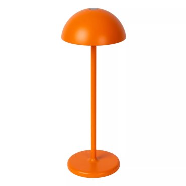 Lucide Joy - wiederaufladbare Tischleuchte - Ø 12 x 32 cm - 1.5W dimmbare LED inkl - IP54 - orange