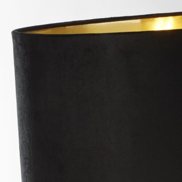 Searchlight Whitby - Tischleuchte - Ø 40 x 67 cm - Messing antik, gold und schwarz