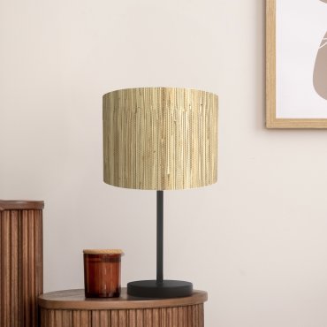 Searchlight Meadow - Tischleuchte - Ø 20 x 37 cm - braun und schwarz
